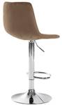 Tabouret de bar Divo Lot de 2 Marron