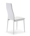 Set de 4 chaises Chelsea tapissées Blanc Blanc