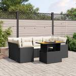 Gartensitzgruppe K5980(7-tlg) Schwarz - Massivholz - 69 x 62 x 62 cm