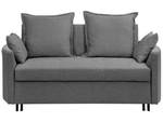 2-Sitzer Sofa HOVIN Schwarz - Grau - Textil - 166 x 84 x 92 cm