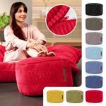 Sitzsack-Hocker Pouf "Cord" 45x25cm Rot