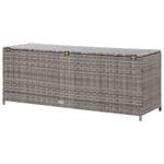 Garten-Aufbewahrungsbox 3001195 Grau - Metall - Kunststoff - Polyrattan - 50 x 60 x 120 cm