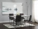 Table de salle à manger PASADENA Gris - Bois manufacturé - 90 x 76 x 160 cm