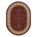 Tapis en Laine Omega Ovale Aries Fleurs Rouge - Textile - 200 x 1 x 300 cm