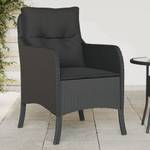 Gartenstühle 2er Set D7871 Schwarz - Rattan - 67 x 86 x 59 cm