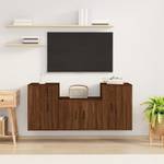 TV-Schrank 3er Set D485 Eiche Schwarzbraun Dekor