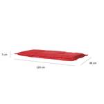 Coussin de banc 3014629 Rouge rubis - Profondeur : 120 cm