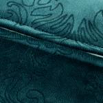 Kissenbezug petrol UNI Blätter Blau - Textil - 45 x 45 x 45 cm