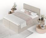 Boxspringbett Namur Beige - Breite: 140 cm