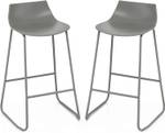 Tabouret de Bar VH32524SDFR(lot de 2) Gris - Matière plastique - 48 x 84 x 49 cm