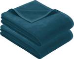 Wohndecke 2er-Pack 160730 Petrol - 100 x 150 cm