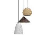 Lampe suspension ENDRICK Noir - Bleu - Marron - Blanc - Fibres naturelles - 55 x 120 x 55 cm