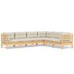 Garten-Lounge-Set Weiß - Massivholz - 64 x 63 x 64 cm