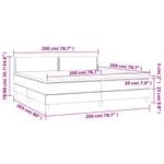 Boxspringbett 3017288-8 Creme - Breite: 200 cm