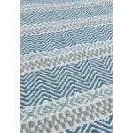 Tapis de salon tissé plat SUMMER Bleu clair - 160 x 230 cm