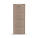 KIBO Schuhschrank, 4 Fächer Beige