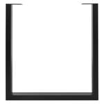 Piètement de table ML-DESIGN Set Noir - Métal - 8 x 74 x 70 cm