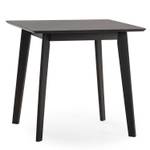 Ensemble table et 4 chaises Nala Noir - Bois massif - 80 x 75 x 80 cm