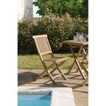 Lot de 2 chaises de jardin en teck Marron - Bois massif - Bois/Imitation - 60 x 90 x 45 cm