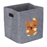 Boîte de rangement pour enfant Marron - Gris