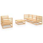 Garten-Lounge-Set Braun - Massivholz - Holzart/Dekor - 70 x 30 x 70 cm