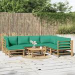 Salon de jardin 3028491-24 (lot de 8) Marron - Vert