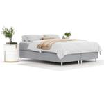 Boxspringbett Sub Grau - Breite: 140 cm