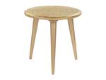 Table d'appoint NARRA Doré - Bois massif - 36 x 45 x 46 cm