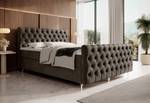 Boxspringbett CHESTER PLUS Braun - Breite: 142 cm