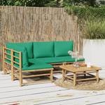 Salon de jardin 3028491-23 (lot de 5) Marron - Vert