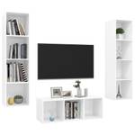 TV-Schrank 3er Set D940 Hochglanz Weiß