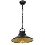 Lustre suspension IRON Noir - Doré - Gris métallisé