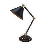 Tischlampe IAOLIA Schwarz - Messing - Graumetallic