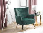 Fauteuil VARBERG Noir - Doré - Vert - Textile - 74 x 89 x 77 cm