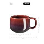 Kaffeeservice Elina Uno (12-tlg) Braun - Keramik - 22 x 1 x 22 cm