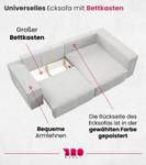 ECKSOFA PEDRO Duo Beige - Ecke davorstehend links