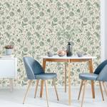 Papier Peint PLANTES DE CHAMP Fleurs Beige - Vert - Papier - Textile - 53 x 1000 x 1000 cm