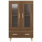 Highboard DE2225 Eiche Schwarzbraun Dekor