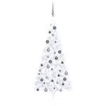 Sapin de noël artificiel Gris - Blanc - 115 x 180 x 115 cm