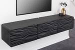 Sideboard WAVE Schwarz - Massivholz - Holzart/Dekor - 160 x 30 x 38 cm