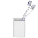 Behälter für Zahnbürsten und Zahnpasta Weiß - Keramik - 7 x 9 x 7 cm