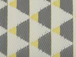 Tapis d'extérieur HISAR Gris - Blanc - Jaune - Textile - 180 x 120 x 120 cm