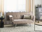 3-Sitzer Sofa BRISTOL Braun - Silber