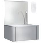 Waschbecken AW685 Silber - Naturfaser - 34 x 34 x 40 cm