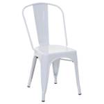 Chaise A73 Métal (lot de 4) Blanc