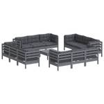 mit 13-tlg. Garten-Lounge-Set Anthrazit