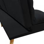 Banquette convertible réversible noir Noir - Textile - 252 x 86 x 164 cm