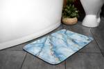 Badteppich Blauer Marmor 75 x 45 x 75 cm