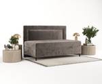 Boxspringbett Demi Braun - H2 - Tiefe: 80 cm