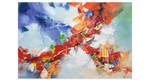 Tableau peint à la main Triumph of Love Bois massif - Textile - 120 x 80 x 4 cm